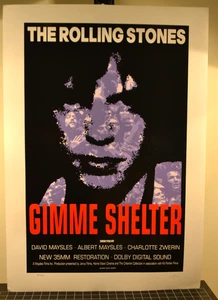 FRANK KOZIK - ROLLING STONES - GIMME SHELTER MOVIE POSTER - SILKSCREEN - S/N - Picture 1 of 5