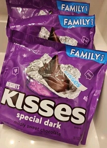 3 Bolsas HERSHEY'S, BESOS ESPECIALES OSCUROS Chocolate Oscuro Suavemente Dulce 3.3 lb! 11/2025 - Imagen 1 de 6