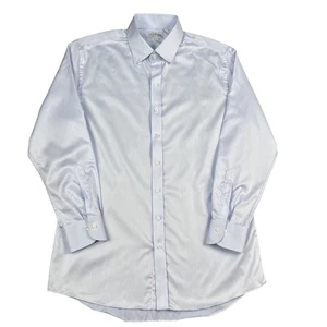 Ledbury Button Down Hemd Herren Large hellblau 100% Baumwolle Preppy Arbeit - Bild 1 von 9
