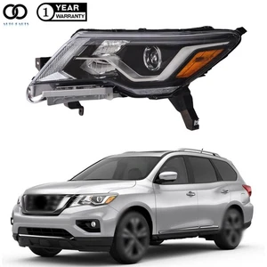 Left Headlight Projector Halogen w/ LED DRL For 2017-2018-2020 Nissan Pathfinder - Picture 1 of 9
