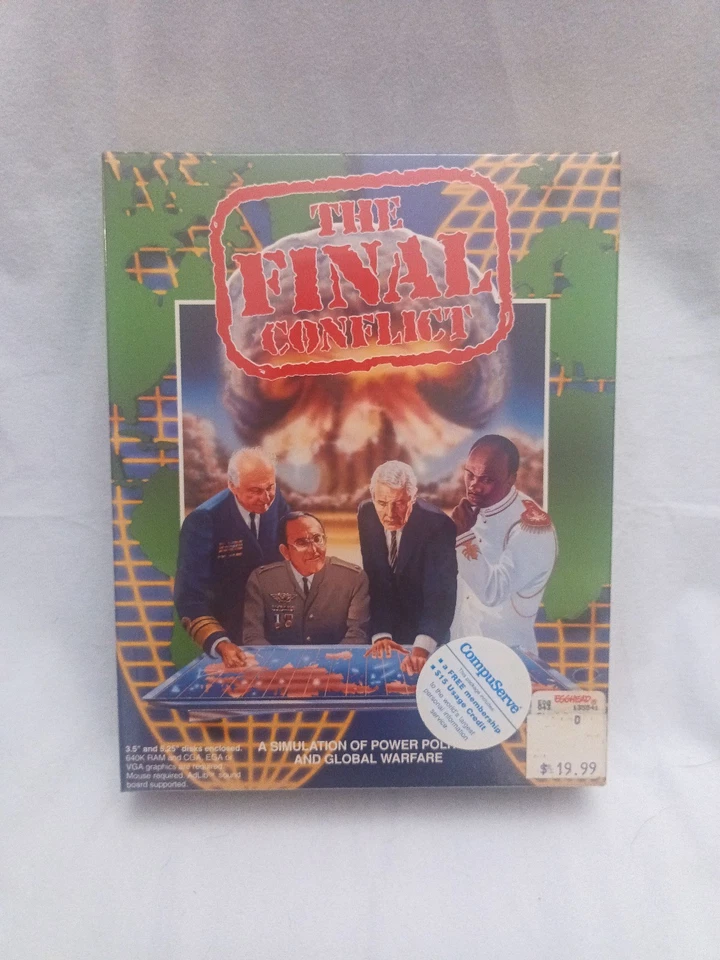 NEW SEALED The Final Conflict Vintage Retro PC Floppy Disk IBM Video Game 1991 - Image 1 of 2