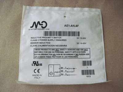 Automation Direct AE1-AN-4F Inductive Proximity Sensor Switch, 10-30VDC, NEW - Image 1 of 2