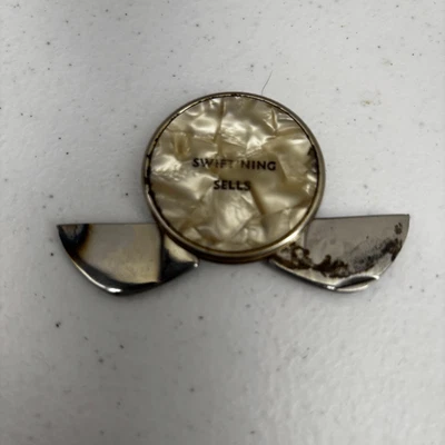 Navaja de bolsillo/cortadora de cigarros Swift & Co vintage redonda publicidad madreperla Foto 1 de 4