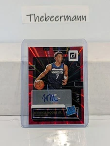 2022-23 Panini Donruss Wendell Moore Jr. /49 Red Lazer Rated Rookie #226 Wolves - Picture 1 of 2