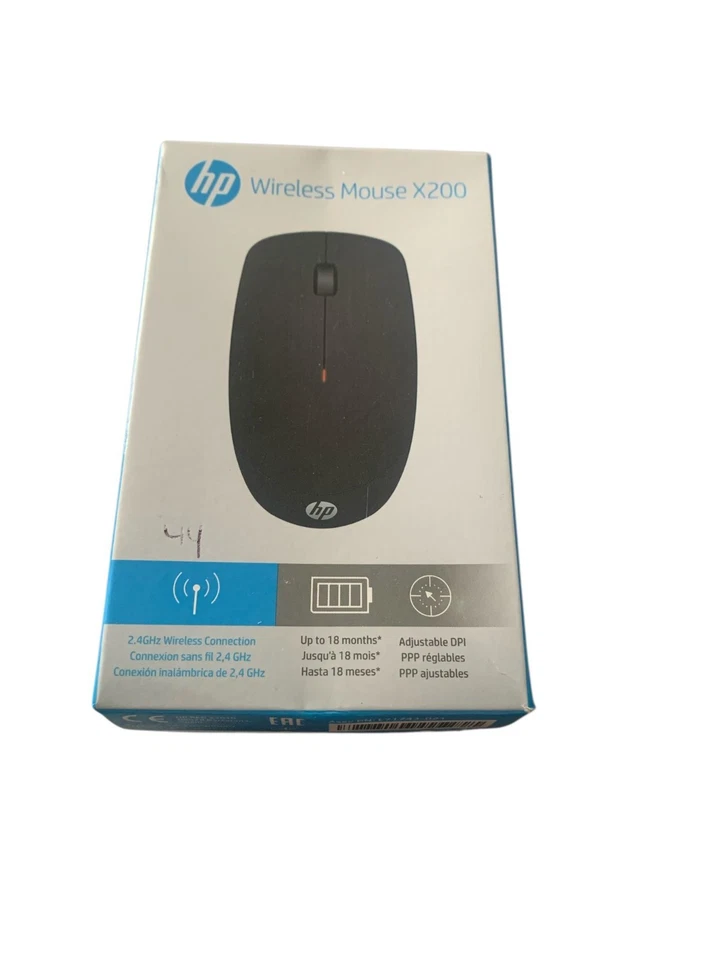 HP X200 schwarz Maus (Wireless, Funk, beidhändig, 1600 dpi) #15305380 - Bild 1 von 1