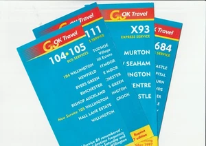 Go OK Travel Timetable leaflets x 4 97/98 - Picture 1 of 1