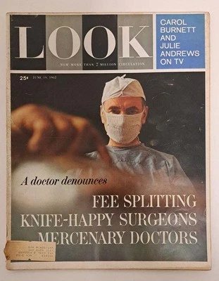 1962 Look Magazine Carol Burnett Julie Andrews Claudia Cardinale Dr Virgil Damon - Image 1 of 4