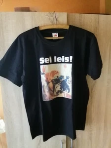 "Sei leise!" Damen T-shirt Gr. L, Baumwolle von Fruit of the Loom - Bild 1 von 3