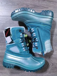 Botas Lands End Niñas Pequeñas Talla 11 Verde azulado Niños Aisladas Invierno Nieve Zapatos - Imagen 1 de 7