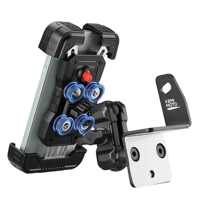 UTV Phone Mount Cell Holder Aluminum For Polaris Ranger XP 1000/ Crew 2017-2025 - Image 1 of 4