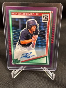 RYAN WALDSCHMIDT 2025 DONRUSS OPTIC RATED PROSPECT PURPLE AUTO #/49 DIAMONDBACKS - Picture 1 of 2