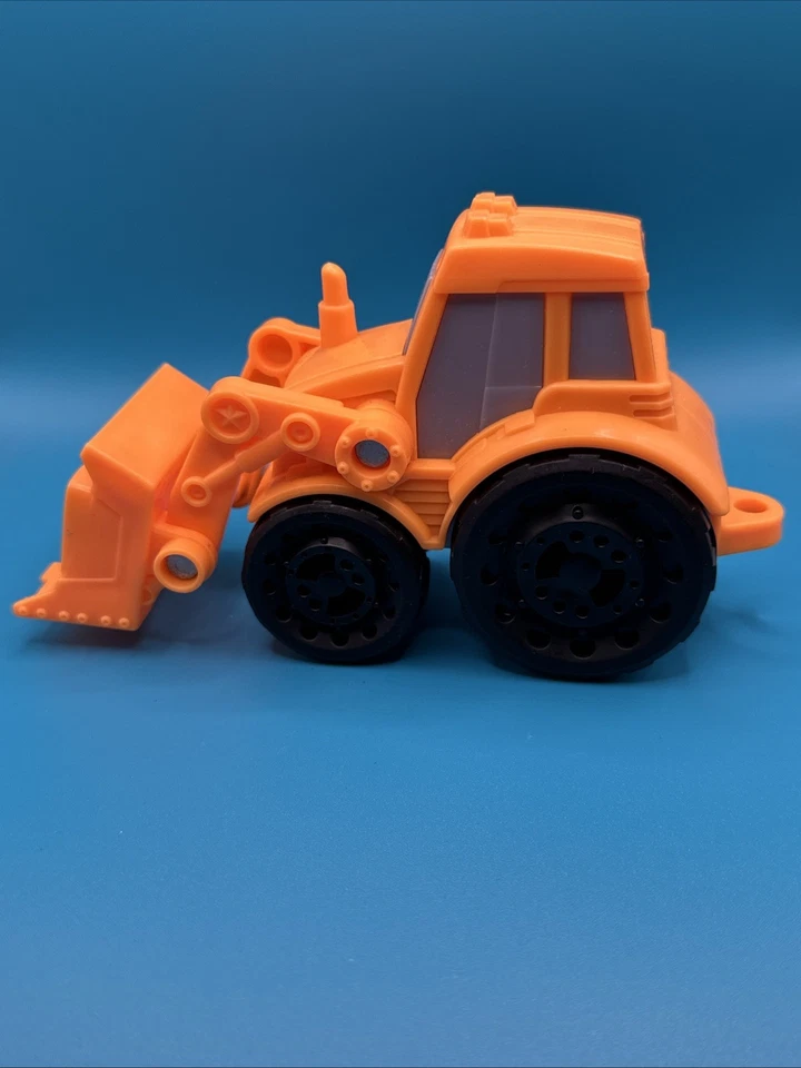 Cargador frontal Hasbro Tonka naranja juguete para niños ruedas negras cuchara elevadora Foto 1 de 4