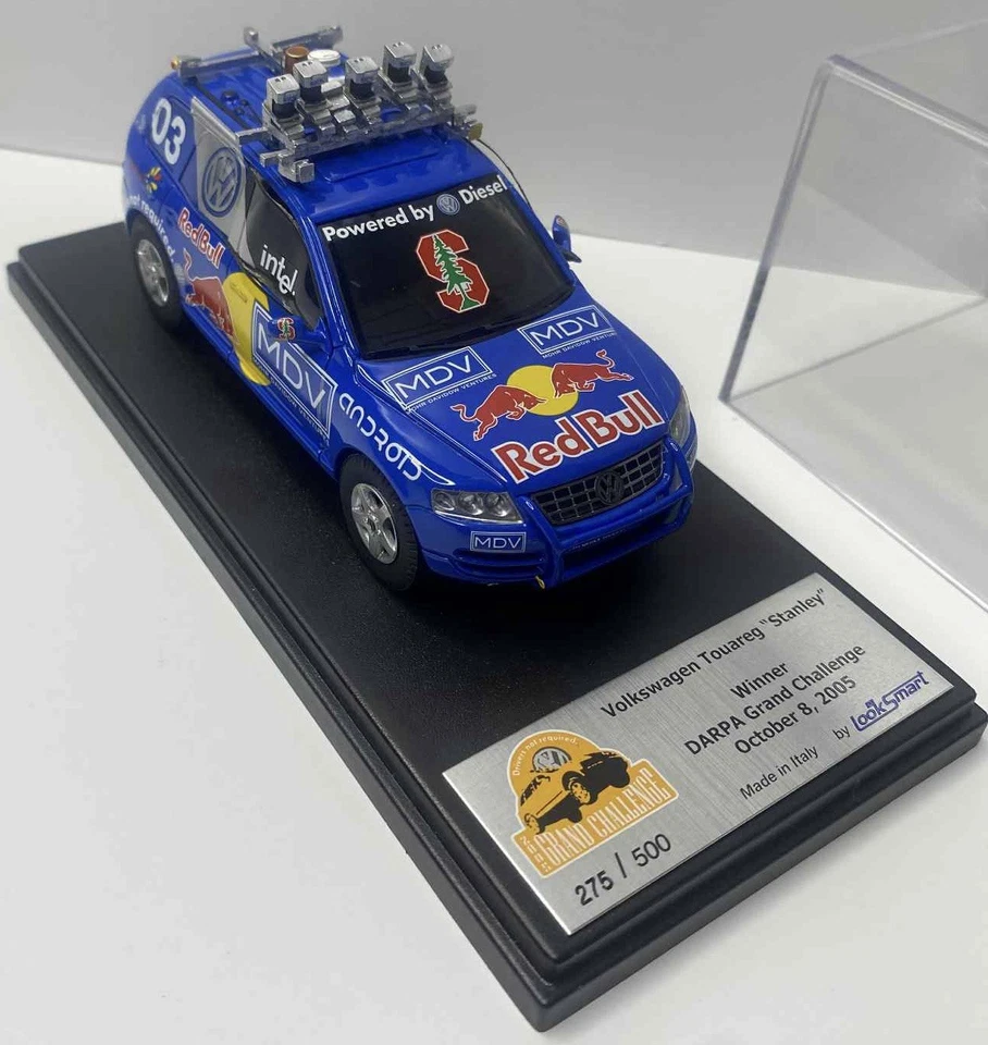 Looksmart 1/43 Volkswagen Touareg Stanley DARPA Grand Challenge 2005 Red Bull SU Foto 1 de 4