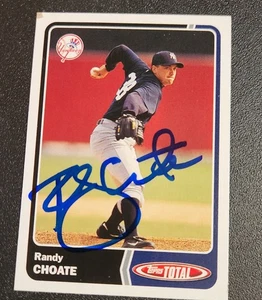 Autógrafo firmado por Randy Coate 2004 Topps Total New York Yankees - Imagen 1 de 1