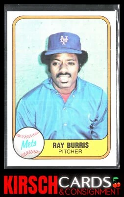 Ray Burris 1981 Fleer #328 New York Mets - Image 1 of 2