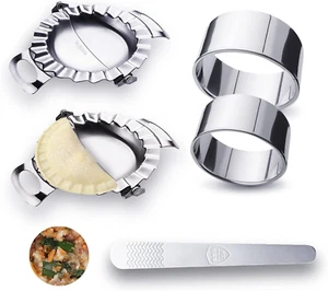 Dumpling Press Pastry Tool Dough Cutter Kitchen Mould Empanada Pie Large Maker - Picture 1 of 12
