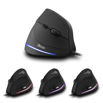 T-20 Mouse Wired Vertical Mouse Ergonomic Rechargeable 4 3200 DPI Optional P0W1 - Image 1 of 4
