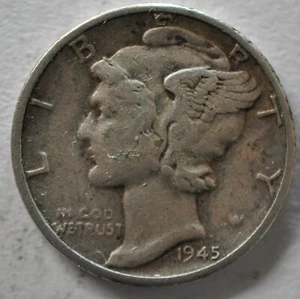1945 USA DIME MERCURY - Picture 1 of 2