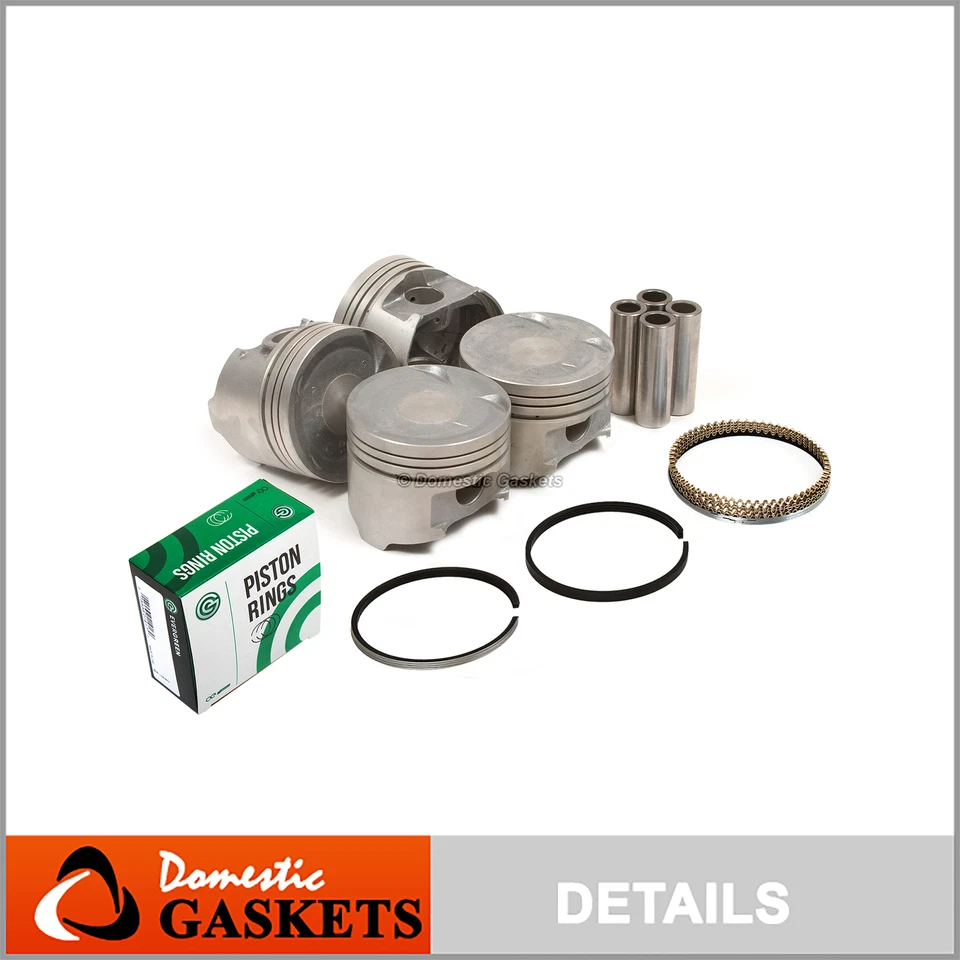 Pistons and Rings fit 93-94 Mitsubishi Eclipse Plymouth Eagle 2.0L 4G63 - Image 1 of 4