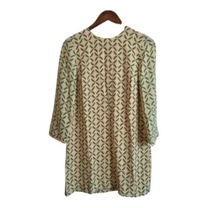Charlotte Taylor Women Dress Novality Grass Hopper Pattern Green yellow 2 Small - Picture 1 of 24