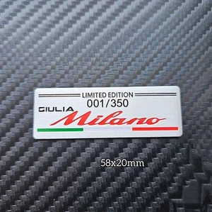 1x Alfa romeo Giulia Milano Badge Stickers Emblems Limited Edition - Picture 1 of 4