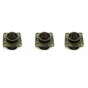 Bendix MS3112E-12-10S Mil Spec Circular Connector, 10 Pos, Female Socket, 3 PCS - Picture 1 of 12