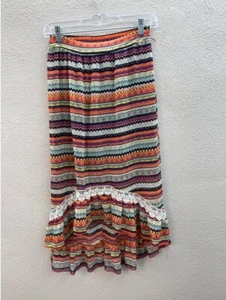 Childrens Girls Disney D-Signed Multicolor Aztec High Low Skirt Size Large - Picture 1 of 10