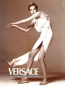 1997 Versace Richard Avedon Kylie Bax fashion 1-page MAGAZINE AD - Picture 1 of 1
