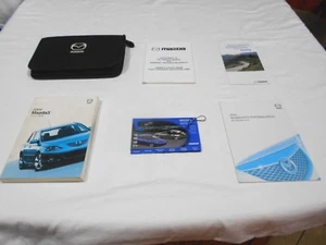 2004 MAZDA 3 OWNER MANUAL 5/PC.SET & BLACK MAZDA ZIPPERED FACTORY CASE.NICE // - Picture 1 of 5