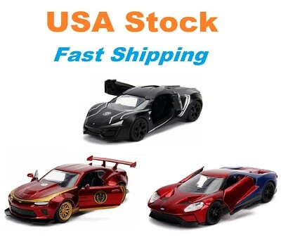 Marvel, Spider Man/Iron Man/Black Panther, Avengers, Diecast Toy Car, 5", 1:32 - Image 1 of 4