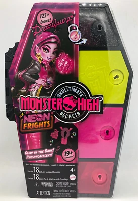 MATTEL Monster High Skulltimate Secrets DRACULAURA Neon Frights | Puppe + Zubehör 4+