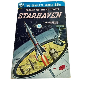 Starhaven by Jorgenson & The Sun Smasher by Hamilton Ace Double 1959 paperback - Imagen 1 de 4