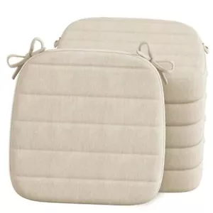 Chair Cushions for Dining Chairs Set of 6, Kitchen and Indoor Room Seat - Picture 1 of 8