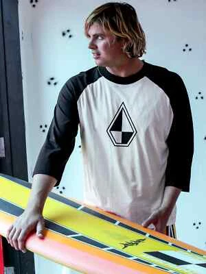 Volcom x Schroff Raglan Shirt (weiß/schwarz) - Bild 1 von 4