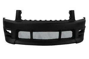 For 05-09 Ford Mustang V6, Racer Style Front Bumper w/ Lower Mesh Grilles - Picture 1 of 9