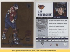 2001 Pacific Private Stock Titanium Draft Edition Ilya Kovalchuk Rookie Auto RC