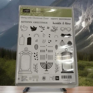 Stampin Up Stamp Set Seasonal Lantern 144941 Hanukkah 36 Stamps Crafting Verses- - Picture 1 of 2