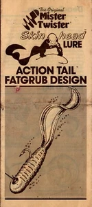 Master Twister Skin Head Fishing Lure Brochure Pamphlet User Guide Vintage - Picture 1 of 3