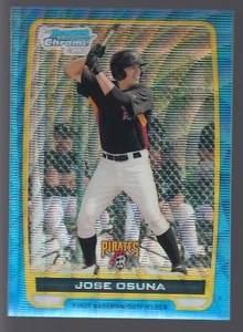 2012 Bowman Chrome Blue Wave Refractor Parallel #BCP21 Jose Osuna RC Pirates - Picture 1 of 2