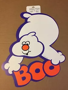 VINTAGE HALLOWEEN BOO GHOST 1995 GIBSON GREETINGS 14"X10" - Picture 1 of 2