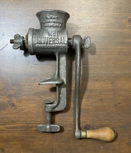 Vintage Universal No. 1 Food Chopper Meat Grinder Table Mount - Picture 1 of 12