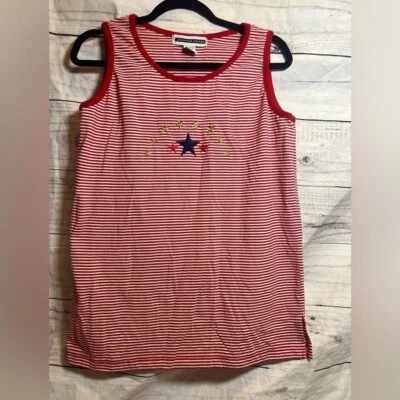 Top Jennifer Moore vintage a rayas sin mangas Foto 1 de 4