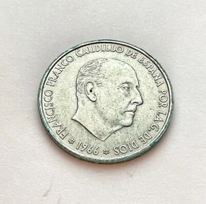 Silbermünze Spanien 100 Peseten 1966 Silber - Bild 1 von 2