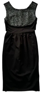 Vestido Joe Fresh para mujer talla 0 negro sin mangas lentejuelas funda midi con bolsillos - Imagen 1 de 21