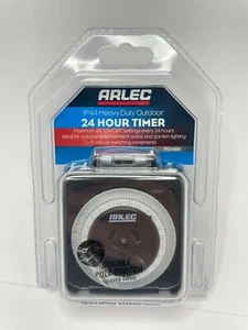 Arlec Outdoor 24hr pool timer IP44 Switch Pumps Spa Lights Weatherproof - Picture 1 of 2