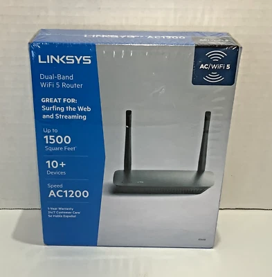 Linksys AC1200 Dual-Band WiFi 5 Router (E5400) - Image 1 of 4