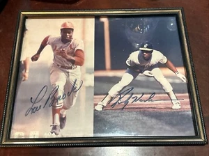 1991 Card Show Rickey Henderson/Lou Brock Autographed Photo RIP - Picture 1 of 1