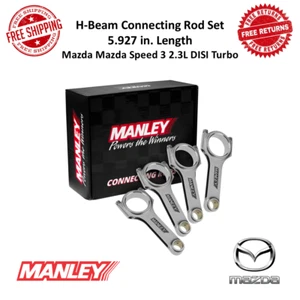 Manley H-Beam Connecting Rod Set 5.927" Length For Mazda Speed 3 2.3L DISI Turbo - Bild 1 von 9