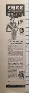 Vintage Druckwerbung 1937 White King Seife - Geschirrwäsche granuliert schnell auflösend - Bild 1 von 2