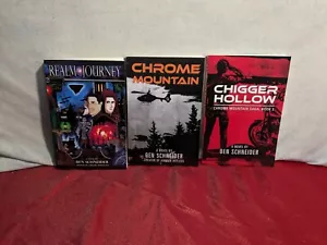 Ben Schneider Book Lot of 3 Science Fiction Fantasy Paperbacks Chrome Mountain - Picture 1 of 16